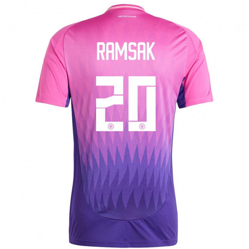 Danxen Barn Tyskland Robert Ramsak #20 Rosa Lilla Bortetrøye Drakt Trøye 24-26 Skjorter T-Skjorte