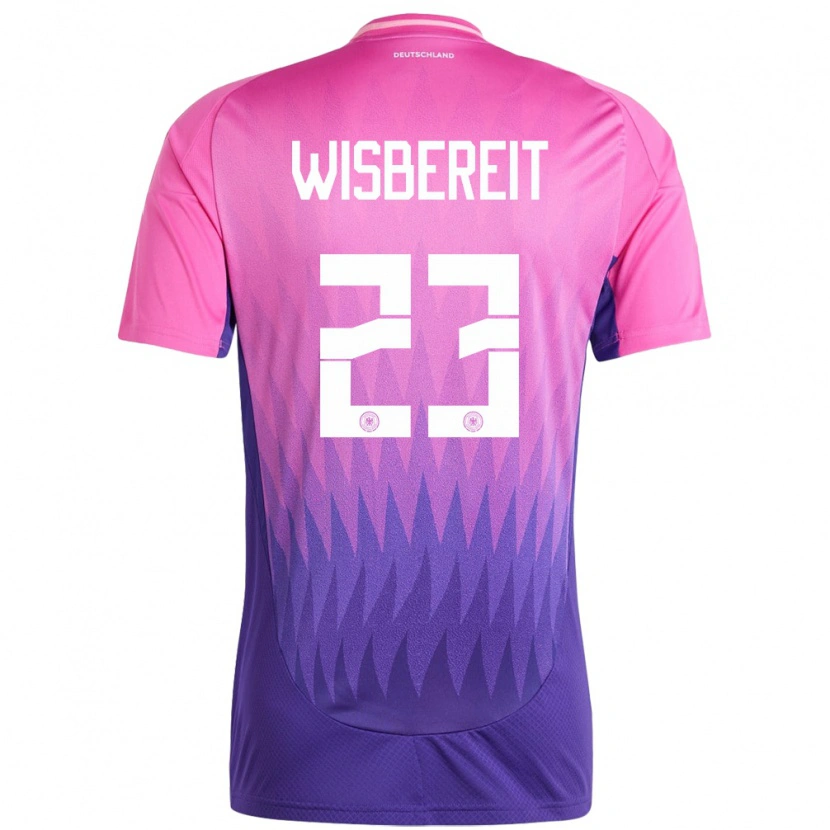 Danxen Barn Tyskland Tom Wisbereit #23 Rosa Lilla Bortetrøye Drakt Trøye 24-26 Skjorter T-Skjorte