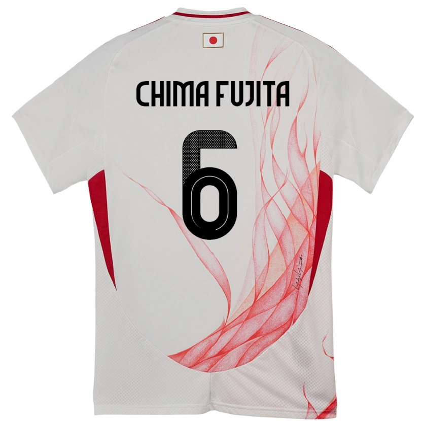 Danxen Barn Japan Joel Chima Fujita #6 Hvit Bortetrøye Drakt Trøye 24-26 Skjorter T-Skjorte
