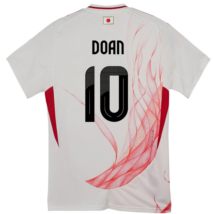 Danxen Barn Japan Ritsu Doan #10 Hvit Bortetrøye Drakt Trøye 24-26 Skjorter T-Skjorte