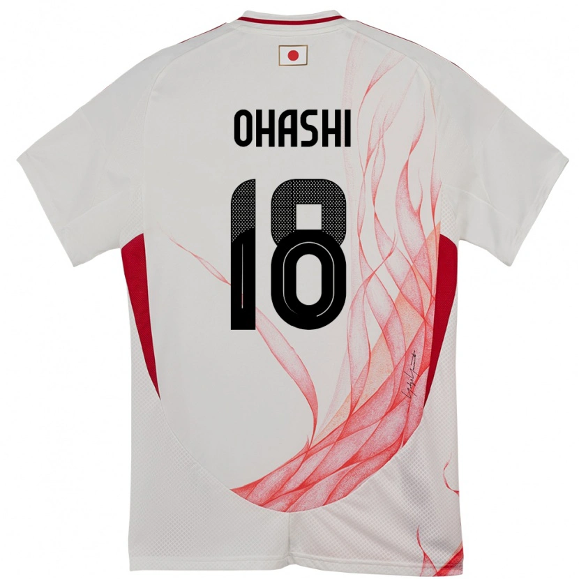 Danxen Barn Japan Yuki Ohashi #18 Hvit Bortetrøye Drakt Trøye 24-26 Skjorter T-Skjorte