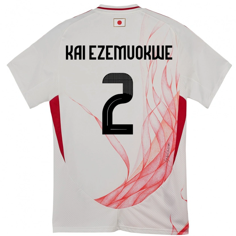 Danxen Barn Japan Chimezie Kai Ezemuokwe #2 Hvit Bortetrøye Drakt Trøye 24-26 Skjorter T-Skjorte