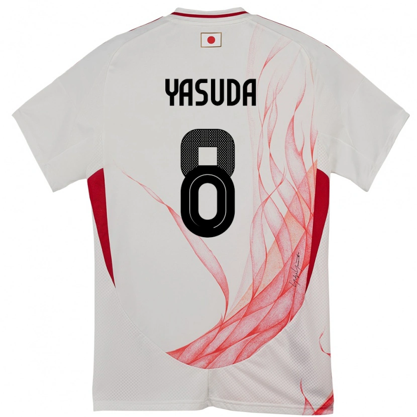 Danxen Barn Japan Kenshin Yasuda #8 Hvit Bortetrøye Drakt Trøye 24-26 Skjorter T-Skjorte