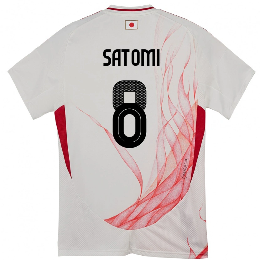Danxen Barn Japan Tafuku Satomi #8 Hvit Bortetrøye Drakt Trøye 24-26 Skjorter T-Skjorte