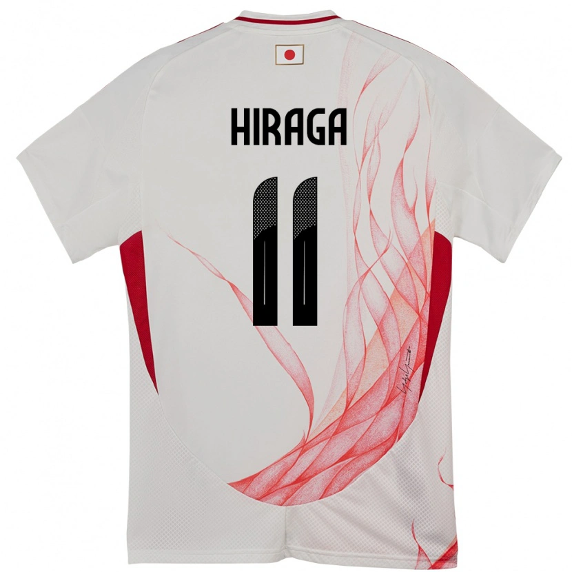 Danxen Barn Japan Sora Hiraga #11 Hvit Bortetrøye Drakt Trøye 24-26 Skjorter T-Skjorte