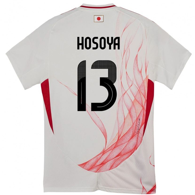 Danxen Barn Japan Mao Hosoya #13 Hvit Bortetrøye Drakt Trøye 24-26 Skjorter T-Skjorte