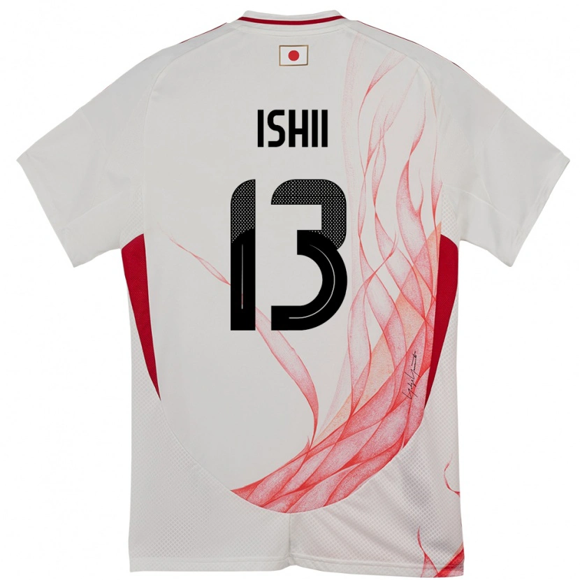 Danxen Barn Japan Hisatsugu Ishii #13 Hvit Bortetrøye Drakt Trøye 24-26 Skjorter T-Skjorte