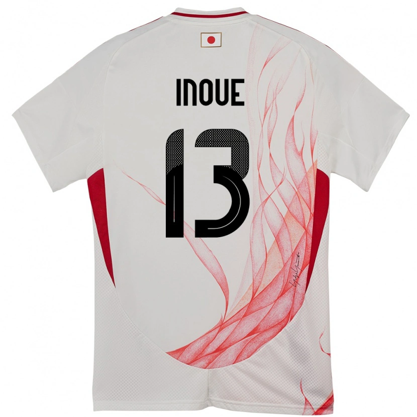 Danxen Barn Japan Aren Inoue #13 Hvit Bortetrøye Drakt Trøye 24-26 Skjorter T-Skjorte