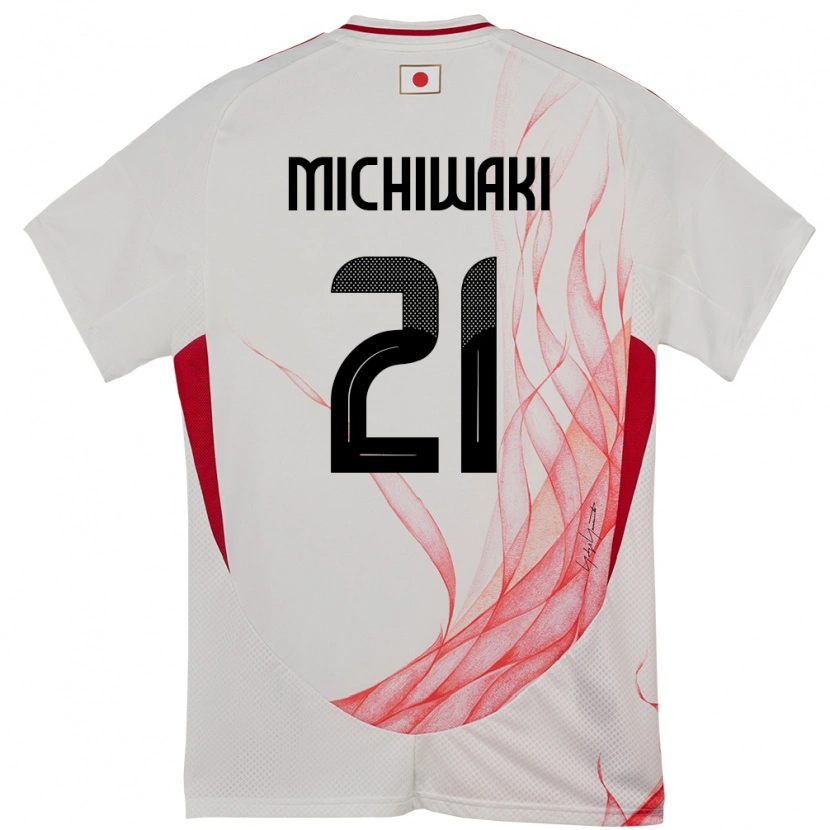 Danxen Barn Japan Yutaka Michiwaki #21 Hvit Bortetrøye Drakt Trøye 24-26 Skjorter T-Skjorte