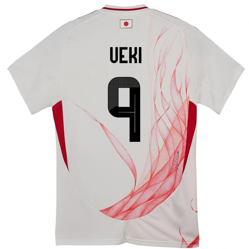 Danxen Barn Japan Riko Ueki #9 Hvit Bortetrøye Drakt Trøye 24-26 Skjorter T-Skjorte
