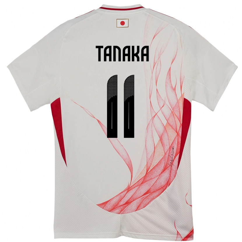 Danxen Barn Japan Mina Tanaka #11 Hvit Bortetrøye Drakt Trøye 24-26 Skjorter T-Skjorte
