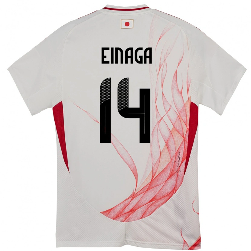 Danxen Barn Japan Takatora Einaga #14 Hvit Bortetrøye Drakt Trøye 24-26 Skjorter T-Skjorte