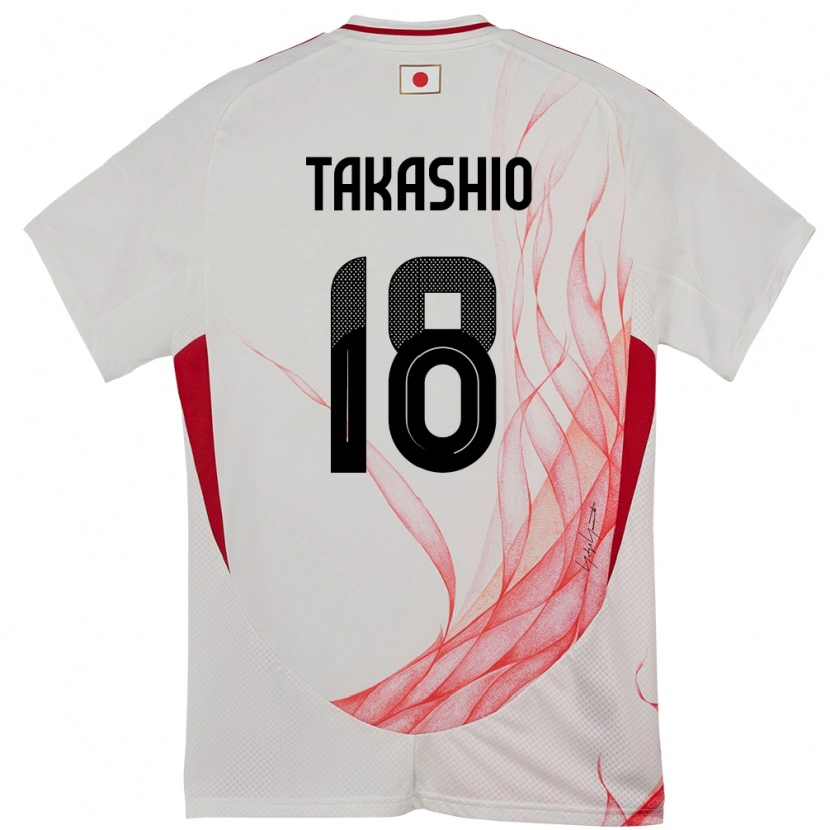 Danxen Barn Japan Hayase Takashio #18 Hvit Bortetrøye Drakt Trøye 24-26 Skjorter T-Skjorte