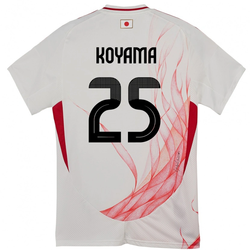 Danxen Barn Japan Shinomi Koyama #25 Hvit Bortetrøye Drakt Trøye 24-26 Skjorter T-Skjorte
