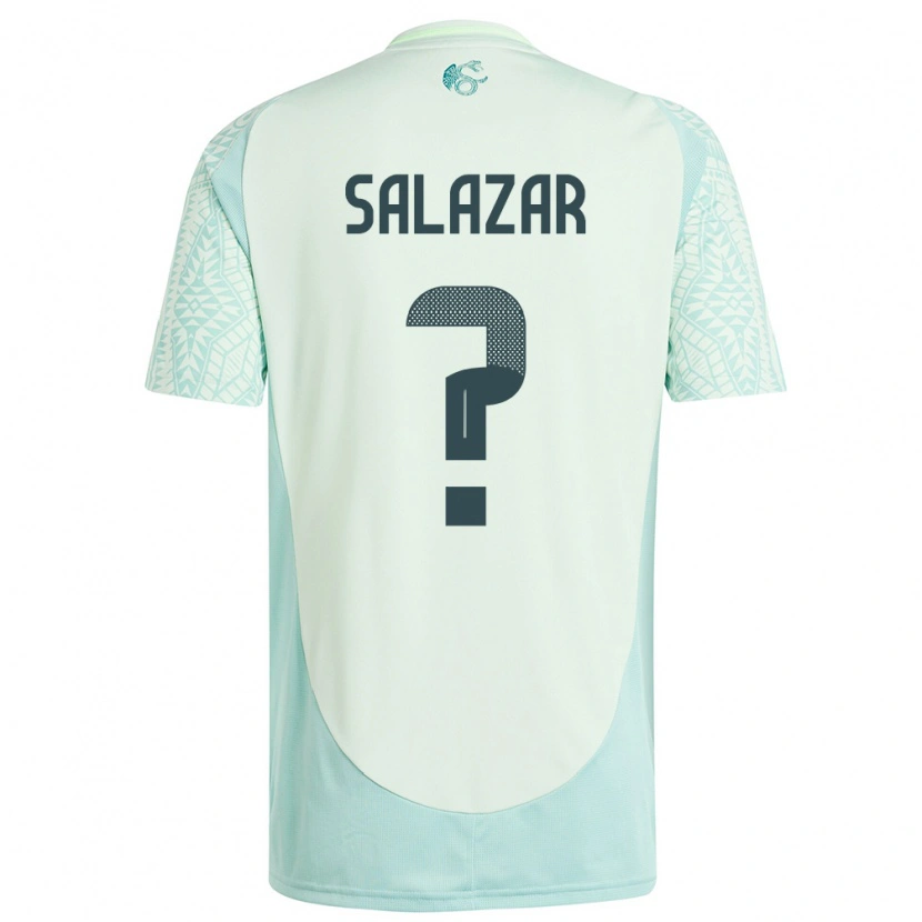 Danxen Barn Mexico Bryan Salazar #0 Lin Grønn Bortetrøye Drakt Trøye 24-26 Skjorter T-Skjorte