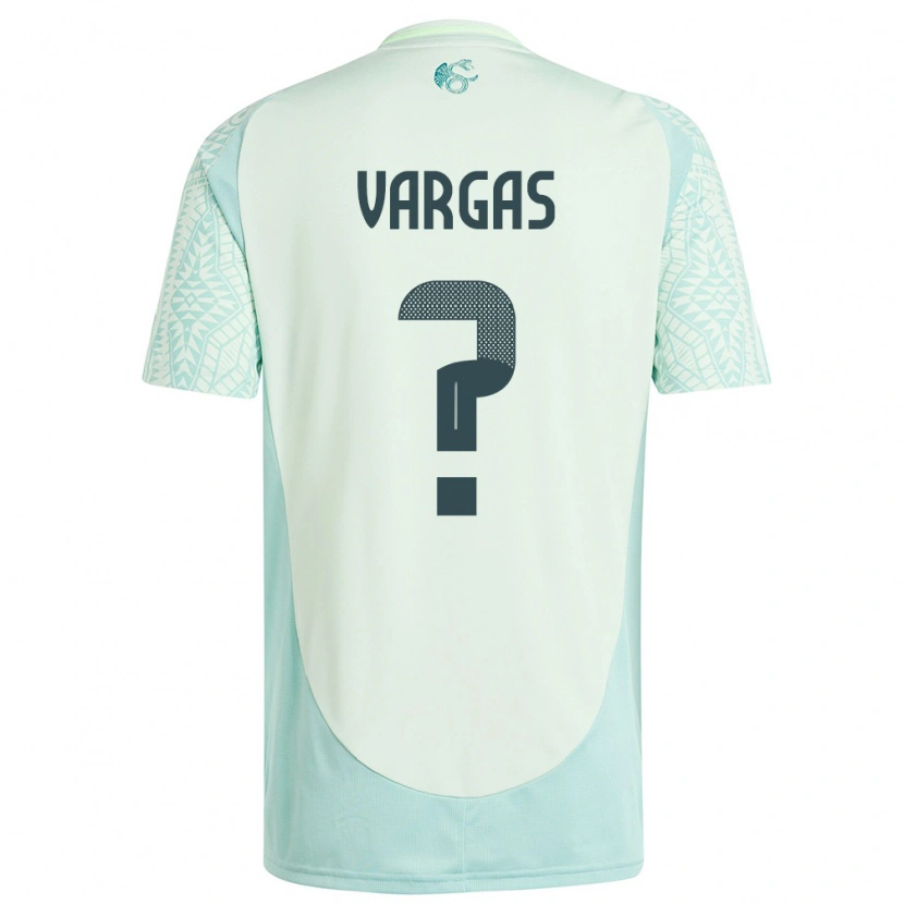 Danxen Barn Mexico Uziel Vargas #0 Lin Grønn Bortetrøye Drakt Trøye 24-26 Skjorter T-Skjorte