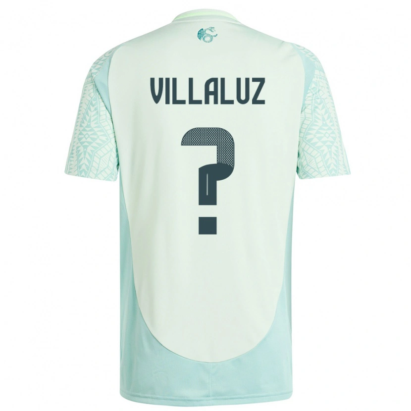 Danxen Barn Mexico César Villaluz #0 Lin Grønn Bortetrøye Drakt Trøye 24-26 Skjorter T-Skjorte
