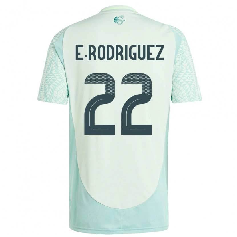 Danxen Barn Mexico Emi Rodríguez #22 Lin Grønn Bortetrøye Drakt Trøye 24-26 Skjorter T-Skjorte