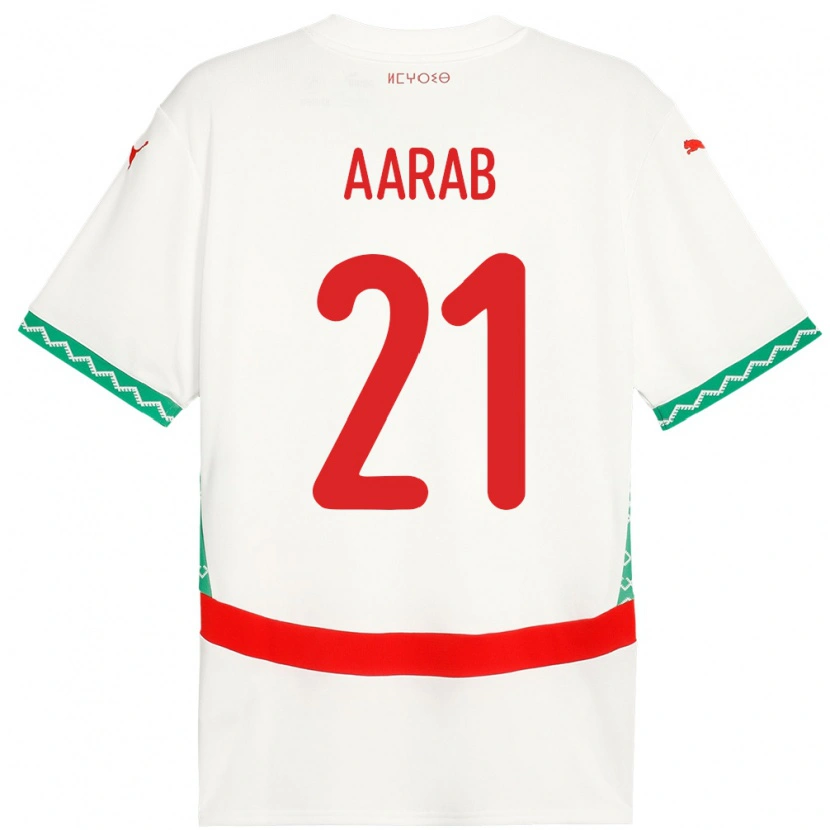 Danxen Barn Marokko Zyad Aarab #21 Hvit Bortetrøye Drakt Trøye 24-26 Skjorter T-Skjorte