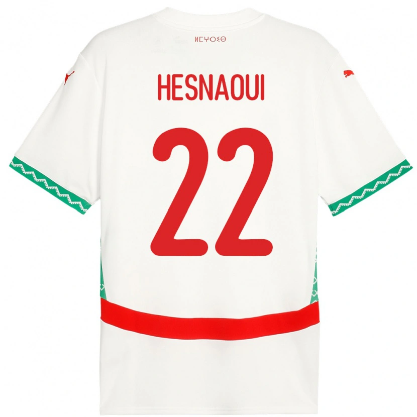 Danxen Barn Marokko Hind Hesnaoui #22 Hvit Bortetrøye Drakt Trøye 24-26 Skjorter T-Skjorte