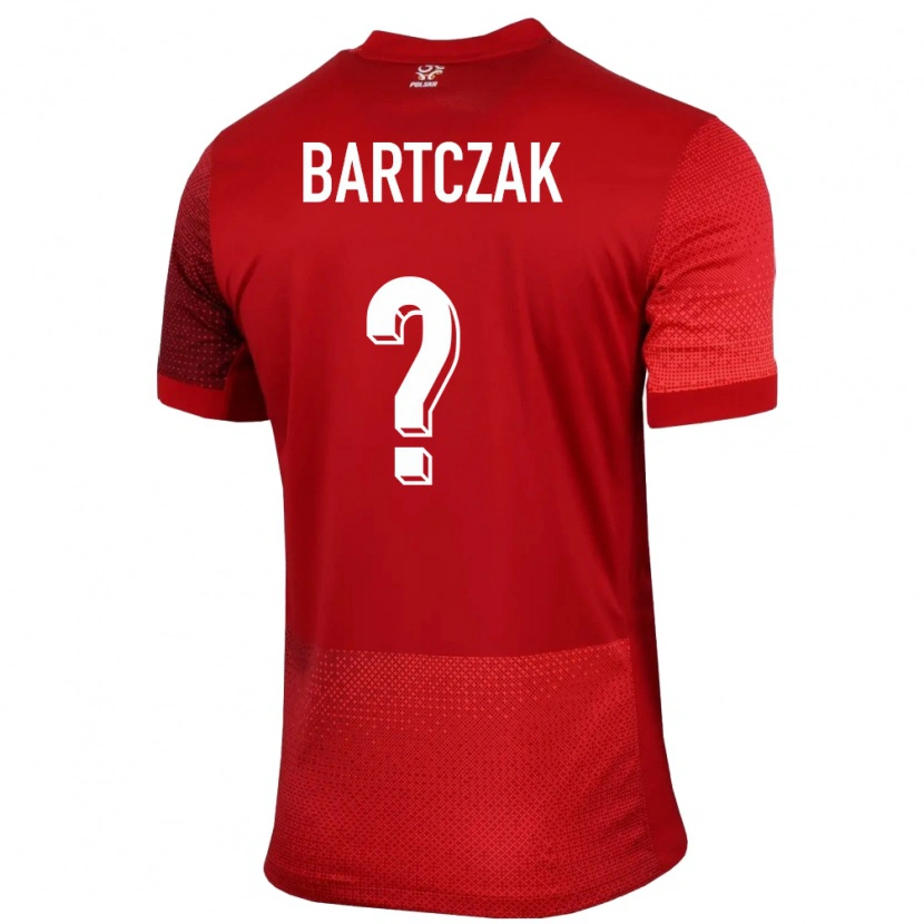 Danxen Barn Polen Piotr Bartczak #0 Rød Bortetrøye Drakt Trøye 24-26 Skjorter T-Skjorte