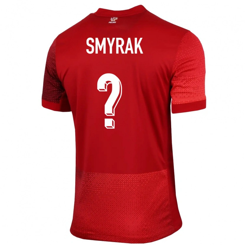 Danxen Barn Polen Hubert Smyrak #0 Rød Bortetrøye Drakt Trøye 24-26 Skjorter T-Skjorte