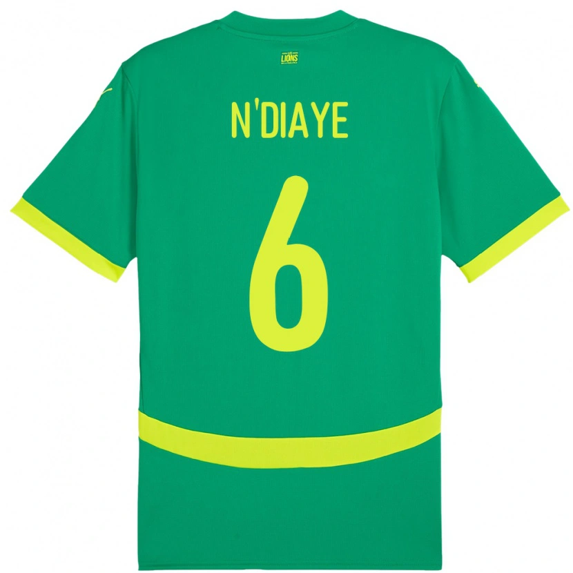 Danxen Barn Senegal Niakhate N Diaye #6 Grønn Bortetrøye Drakt Trøye 24-26 Skjorter T-Skjorte