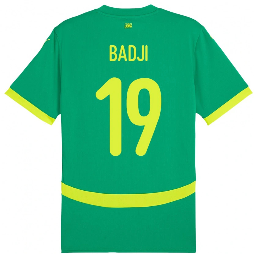 Danxen Barn Senegal Youssouph Badji #19 Grønn Bortetrøye Drakt Trøye 24-26 Skjorter T-Skjorte