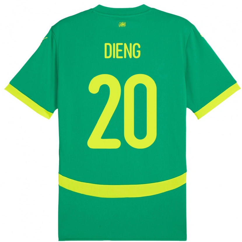 Danxen Barn Senegal Bamba Dieng #20 Grønn Bortetrøye Drakt Trøye 24-26 Skjorter T-Skjorte