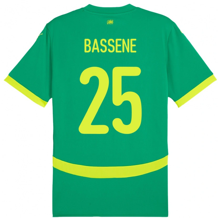 Danxen Barn Senegal Pascaline Bassene #25 Grønn Bortetrøye Drakt Trøye 24-26 Skjorter T-Skjorte
