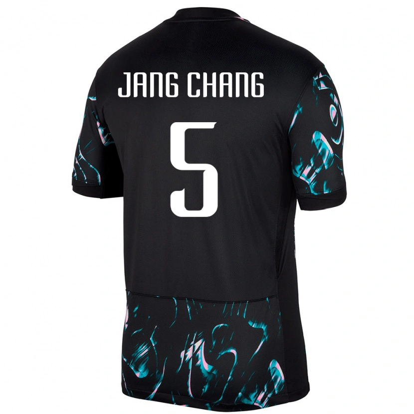 Danxen Barn Sør-Korea Jang Chang #5 Svart Bortetrøye Drakt Trøye 24-26 Skjorter T-Skjorte
