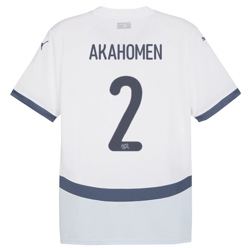 Danxen Barn Sveits Marvin Akahomen #2 Hvit Bortetrøye Drakt Trøye 24-26 Skjorter T-Skjorte