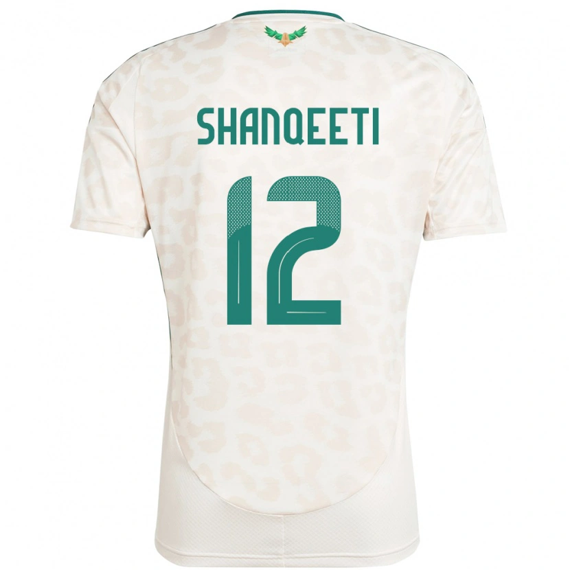 Danxen Barn Saudi-Arabia Muhannad Shanqeeti #12 Hvit Bortetrøye Drakt Trøye 24-26 Skjorter T-Skjorte