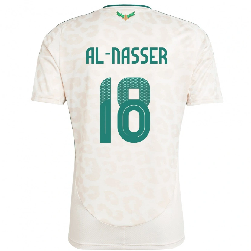 Danxen Barn Saudi-Arabia Saad Al-Nasser #18 Hvit Bortetrøye Drakt Trøye 24-26 Skjorter T-Skjorte
