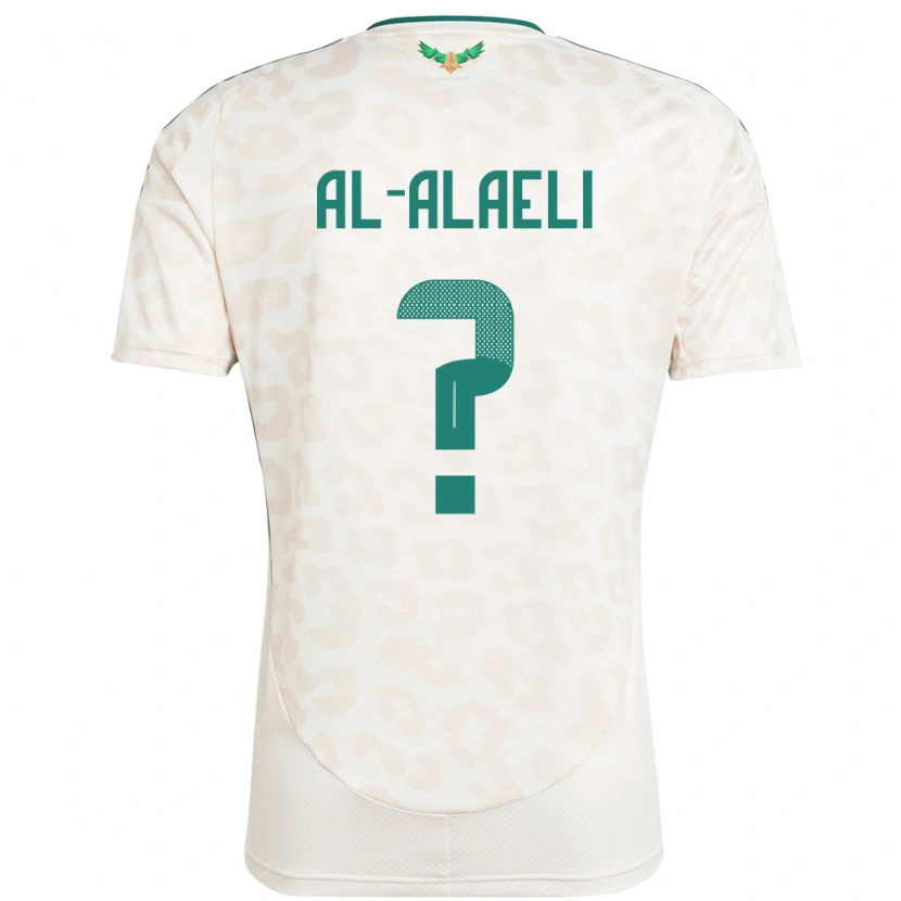 Danxen Barn Saudi-Arabia Mishal Al-Alaeli #0 Hvit Bortetrøye Drakt Trøye 24-26 Skjorter T-Skjorte