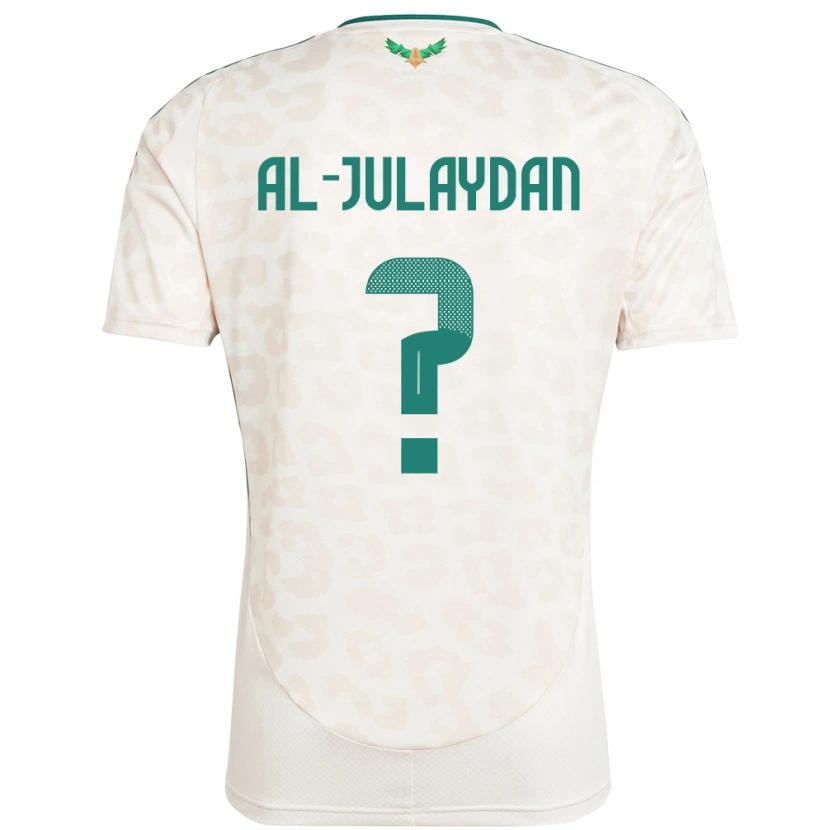 Danxen Barn Saudi-Arabia Ahmed Al-Julaydan #0 Hvit Bortetrøye Drakt Trøye 24-26 Skjorter T-Skjorte