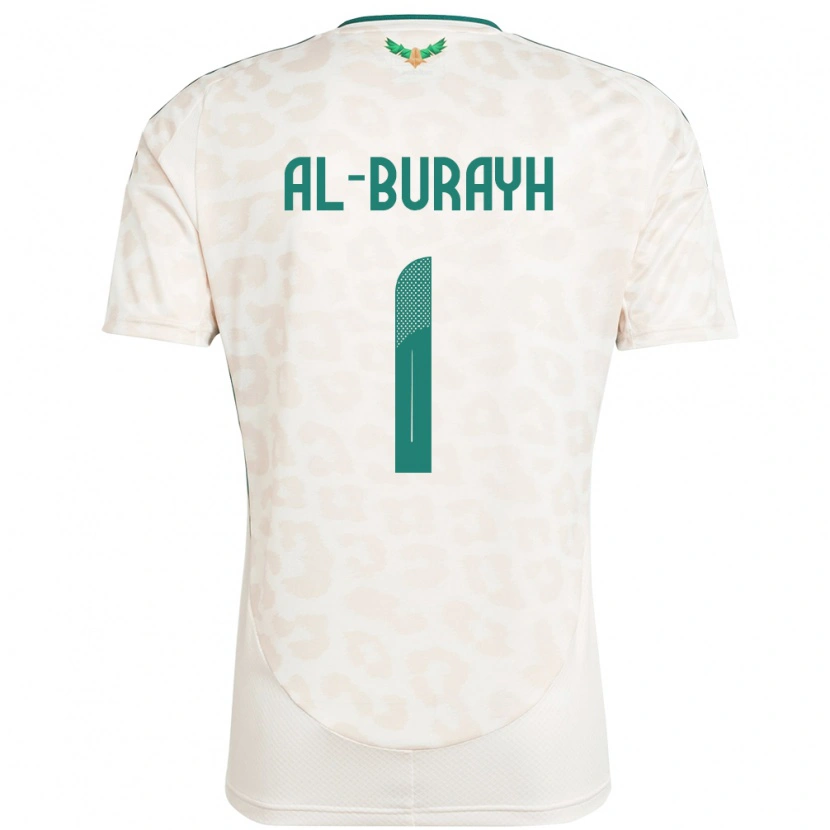 Danxen Barn Saudi-Arabia Mahmoud Al-Burayh #1 Hvit Bortetrøye Drakt Trøye 24-26 Skjorter T-Skjorte
