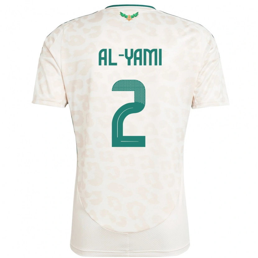 Danxen Barn Saudi-Arabia Marwan Al-Yami #2 Hvit Bortetrøye Drakt Trøye 24-26 Skjorter T-Skjorte
