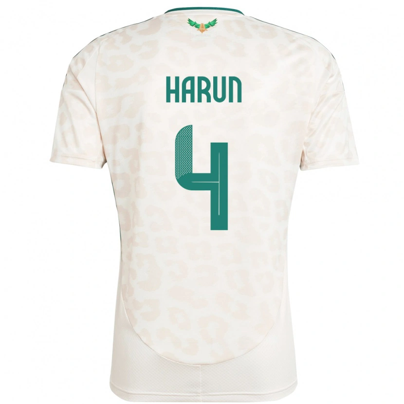 Danxen Barn Saudi-Arabia Saud Harun #4 Hvit Bortetrøye Drakt Trøye 24-26 Skjorter T-Skjorte