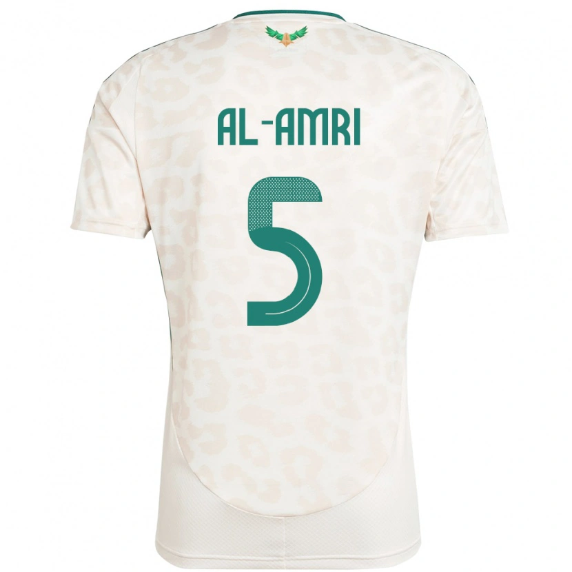Danxen Barn Saudi-Arabia Husam Al-Amri #5 Hvit Bortetrøye Drakt Trøye 24-26 Skjorter T-Skjorte