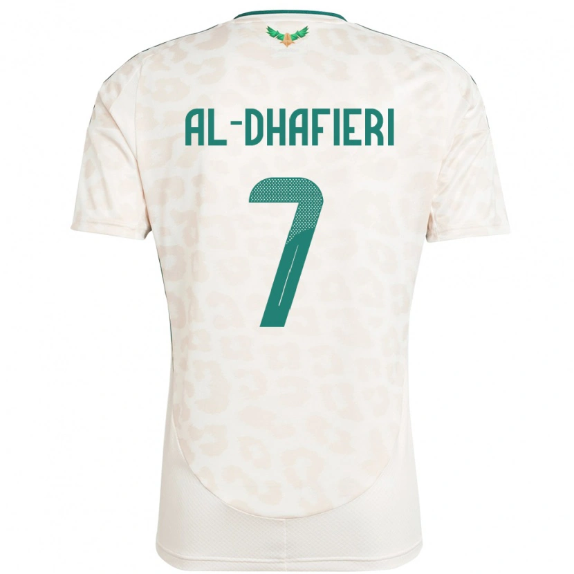 Danxen Barn Saudi-Arabia Jathob Al-Dhafieri #7 Hvit Bortetrøye Drakt Trøye 24-26 Skjorter T-Skjorte