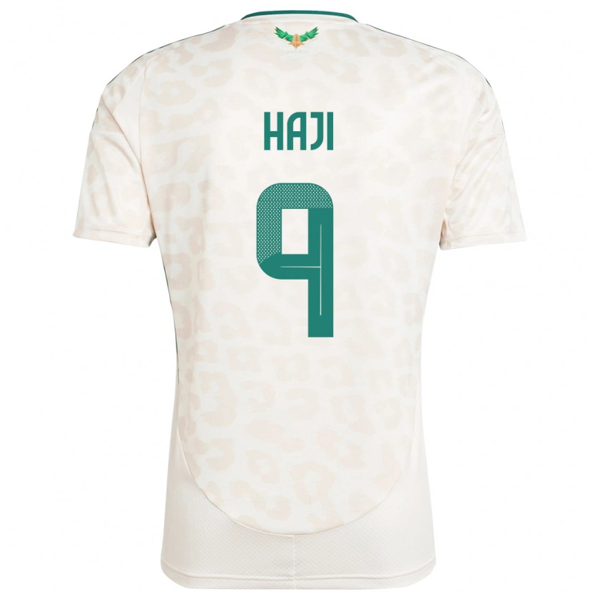 Danxen Barn Saudi-Arabia Talal Haji #9 Hvit Bortetrøye Drakt Trøye 24-26 Skjorter T-Skjorte
