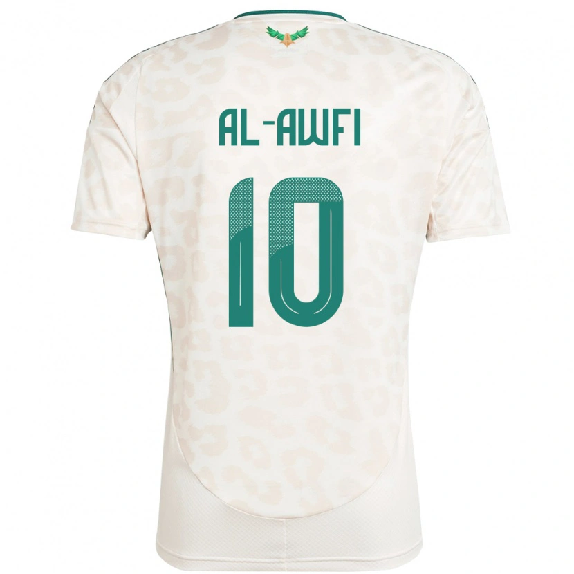Danxen Barn Saudi-Arabia Al-Walid Al-Awfi #10 Hvit Bortetrøye Drakt Trøye 24-26 Skjorter T-Skjorte