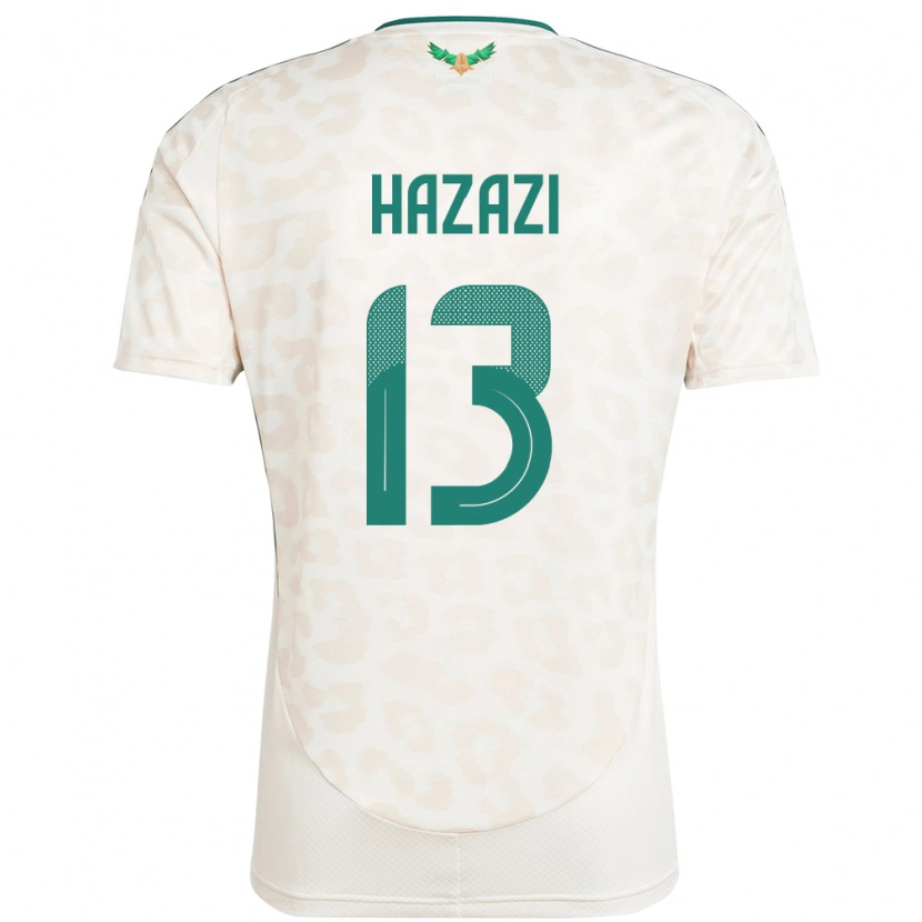 Danxen Barn Saudi-Arabia Bassam Hazazi #13 Hvit Bortetrøye Drakt Trøye 24-26 Skjorter T-Skjorte