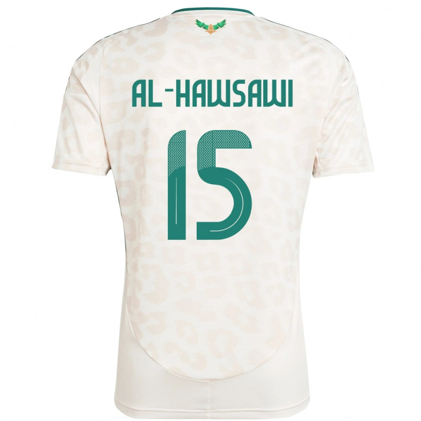 Danxen Barn Saudi-Arabia Suhayb Al-Hawsawi #15 Hvit Bortetrøye Drakt Trøye 24-26 Skjorter T-Skjorte