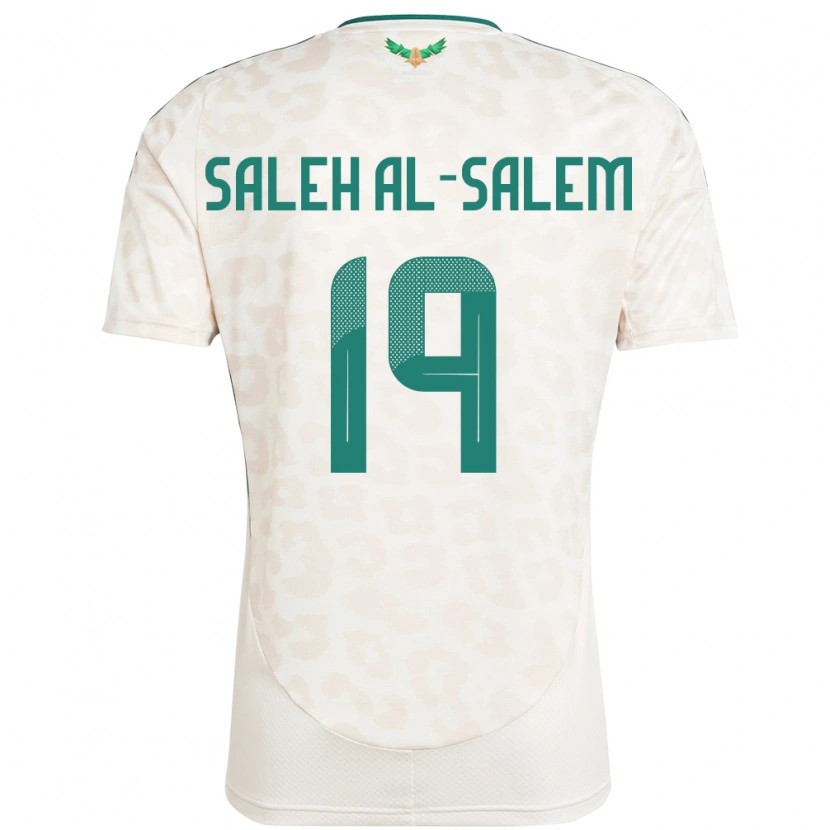 Danxen Barn Saudi-Arabia Yousef Saleh Al-Salem #19 Hvit Bortetrøye Drakt Trøye 24-26 Skjorter T-Skjorte