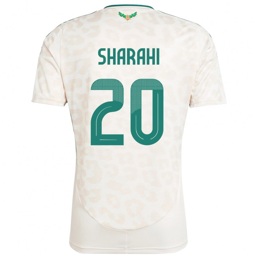 Danxen Barn Saudi-Arabia Anwar Sharahi #20 Hvit Bortetrøye Drakt Trøye 24-26 Skjorter T-Skjorte