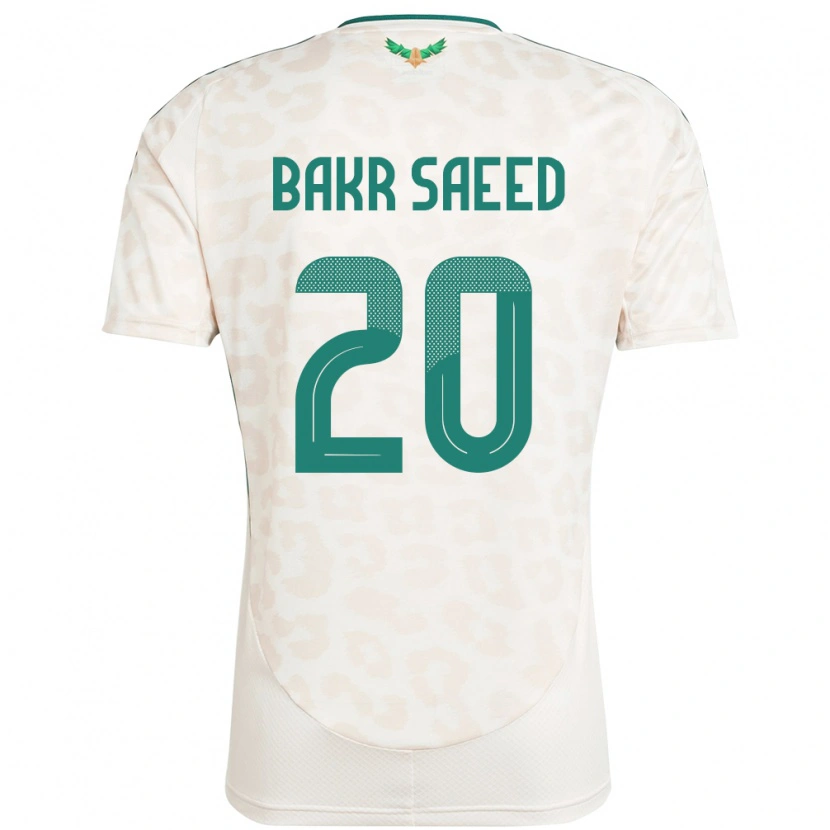 Danxen Barn Saudi-Arabia Abu Bakr Saeed #20 Hvit Bortetrøye Drakt Trøye 24-26 Skjorter T-Skjorte