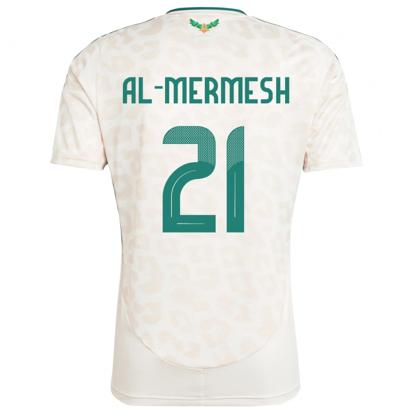 Danxen Barn Saudi-Arabia Osama Al-Mermesh #21 Hvit Bortetrøye Drakt Trøye 24-26 Skjorter T-Skjorte