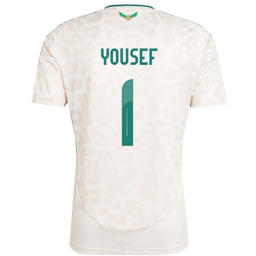 Danxen Barn Saudi-Arabia Hamed Yousef #1 Hvit Bortetrøye Drakt Trøye 24-26 Skjorter T-Skjorte